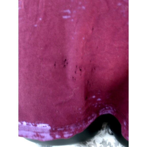 Affliction Women's T-Shirt Purple/Black/Silver, Beaded, Size Large, Defect - Picture 6 of 12